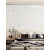 Living And Home 10 Pcs Pvc Peel And Stick Wall Tile Waterproof Decorative Blacksplash,2Mm T,For Kitchen Living Room Bedroom