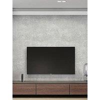 Living And Home Grey Cement Effect Pvc Wallpaper Self Adhesive 5M