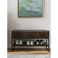 Gfw Quinn Industrial Shoe Storage Bench - Fsc Certified