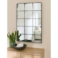 The Very Collection Vintage Style Window Pane Mirror 60X90Cm