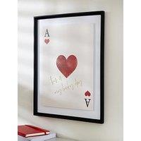 The Very Collection Ace Of Cards Canvas