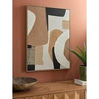 The Very Collection Revive Brown Abstract Canvas Wall Print