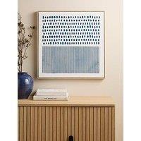 The Very Collection Blue Linear Canvas