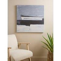 The Very Collection Zen Minimalism Blue Abstract Canvas