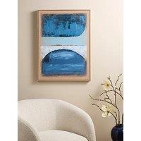 The Very Collection Dark Blue Abstract Canvas