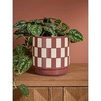 The Very Collection Ceramic Checkerboard Planter