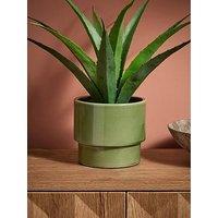 The Very Collection Green Ceramic Revive Planter