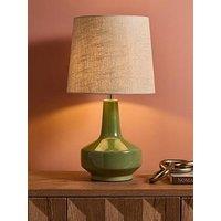 The Very Collection Crackle Glaze Ceramic Table Lamp