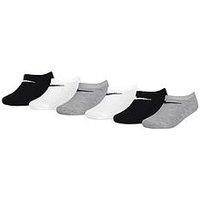 Nike Kids Boys 6 Pack No Show Socks - White