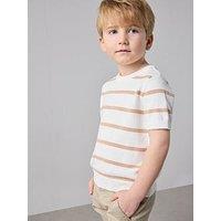 The Very Collection Boys Stripe Knitted Top - White