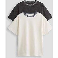 The Very Collection Boys 2 Pack Contrast Neck Detail T-Shirts - Multi