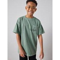 The Very Collection To Boys Washed La Pocket Detail Tee Price - Green