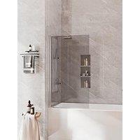 Living And Home 4Mm Thickness Toughened Tempered Grey Glass Shower Screen