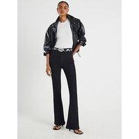 River Island Sculpt Flare Eleanor Jeans - Black