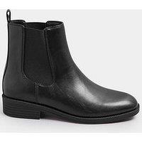 Yours Wide Fit Ankle Chelsea Boot - Black