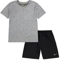 Nike Kids Boys T-Shirt And Short Set - Black