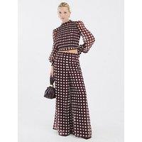 River Island Gingham Crop Top - Brown