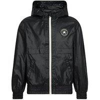 Converse Junior Girls Windbreaker Jacket - Black