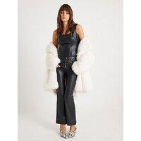 River Island Multi Button Kickflare - Black