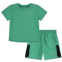 Nike Infant Boys Miler Challenger Short And T-Shirt Set - Green