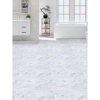 Living And Home 24 Pcs Marble Effect Self Adhesive Pvc Floor Tiles Waterproof