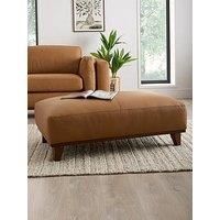The Very Collection Chiswick Italian Leather Footstool
