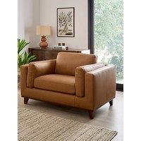 The Very Collection Chiswick Italian Leather Snuggle Chair