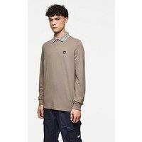 Weekend Offender Lindley Long Sleeve Polo Shirt - Brown