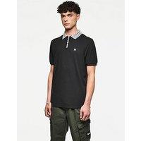 Weekend Offender Lachine Short Sleeve Polo Shirt - Black