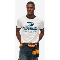 Superdry Modern Industry Relaxed Fit Graphic T-Shirt - White