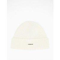Gym King Women'S Rubber Badge Beanie - Cream