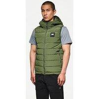 Weekend Offender Toronto Padded Ripstop Hooded Gilet - Green