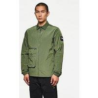 Weekend Offender Vinnie Ripstop Pocket Overshirt - Khaki