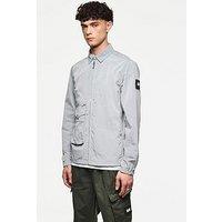 Weekend Offender Vinnie Ripstop Pocket Overshirt - Light Blue