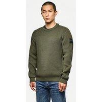 Weekend Offender Morello Knitted Wool Jumper - Dark Green