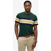 Superdry Essential 3 Stripe T-Shirt - Green