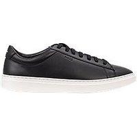 Boss Kieran Tenn Leather Trainers - Black