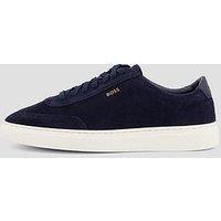 Boss Kieran Tenn Suede Trainers - Navy