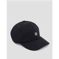 Hugo Nickel Stacked Logo Baseball Cap - Black