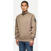 Weekend Offender Kraviz Quarter Zip Sweatshirt - Brown