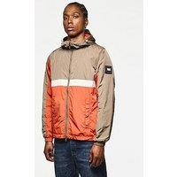 Weekend Offender Parissa Colour Block Windbreaker Jacket - Brown