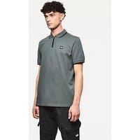 Weekend Offender Monti Quarter Zip Polo Shirt - Dark Grey
