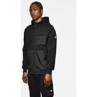 Weekend Offender Daponte Pocket Full Zip Hoodie - Black