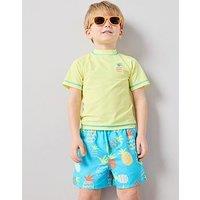 The Very Collection Boys Fruit Rash Vest And Swim Shorts Set - Multi