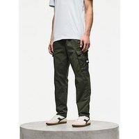 Weekend Offender Eldon Cargo Trousers - Dark Green