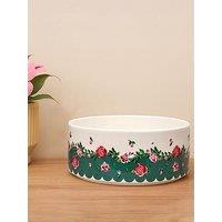 Cath Kidston Dolly Rose Ceramic Pet Bowl - Medium/Large