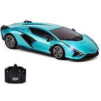 1:24 Scale Lamborghini Si&Aacute;N Fkp 37 Rc Car Blue