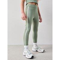 The Very Collection Girls Sportswear Legging With Piping Detail - Khaki