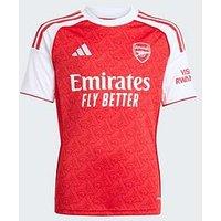 Adidas Personalised Arsenal Junior 25/26 Home Stadium Replica Shirt - Red