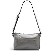 Radley Pockets Faux Snake Mini Ziptop Ew Shoulder - Metallic